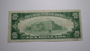 $10 1929 Huron South Dakota SD National Currency Bank Note Bill Charter #8841 VF