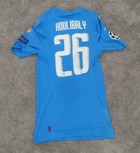 2016-17 Kalidou Koulibaly Napoli Match Used Worn UCL Soccer Shirt Game Jersey