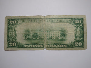 $20 1929 Hartford Connecticut CT National Currency Bank Note Bill Charter #1338