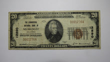 Load image into Gallery viewer, $20 1929 Muskogee Oklahoma OK National Currency Bank Note Bill Ch #12890 FINE