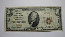 Load image into Gallery viewer, $10 1929 Lewisburg Pennsylvania PA National Currency Bank Note Bill Ch. #784 VF+