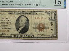 Load image into Gallery viewer, $10 1929 Baudette Minnesota MN National Currency Bank Note Bill Ch. #10710 F15