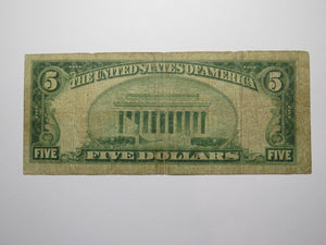 $5 1929 Derby Connecticut National Currency Bank Note Bill Ch. #1098 Birmingham