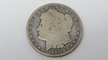 Load image into Gallery viewer, $1 1901-S Morgan Silver Dollar!  90% Circulated US Silver Coin Semi Key Date