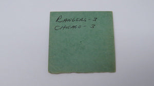 December 3, 1969 New York Rangers Vs. Chicago Blackhawks NHL Hockey Ticket Stub