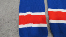 Load image into Gallery viewer, 1990&#39;s Michel Goulet Alumni Game Hockey Socks HOF RARE NHL!