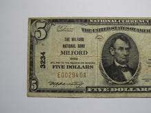 Load image into Gallery viewer, $5 1929 Milford Ohio OH National Currency Bank Note Bill Charter #3234 FINE