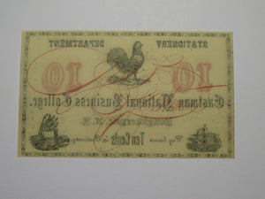 $.10 1870's Poughkeepsie New York Obsolete Currency Note Eastman College UNC++