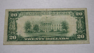 $20 1929 Friendship New York NY National Currency Bank Note Bill Ch. #11055 VF!