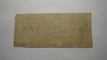 Load image into Gallery viewer, $1 1861 Raleigh North Carolina NC Obsolete Currency Bank Note Bill State of NC