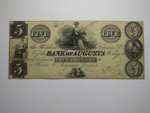 Load image into Gallery viewer, $5 18__ Augusta Georgia Obsolete Currency Note Bill Remainder Bank of Augusta