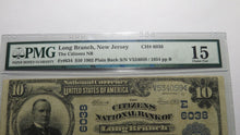 Load image into Gallery viewer, $10 1902 Long Branch New Jersey NJ National Currency Bank Note Bill Ch #6038 F15