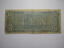 Load image into Gallery viewer, $10 1864 Richmond Virginia VA Confederate Currency Bank Note Bill RARE T68 FINE