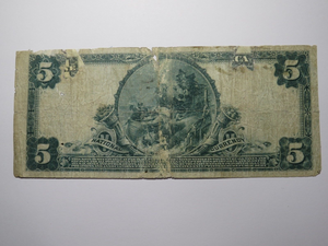 $5 1902 New Haven Connecticut CT National Currency Bank Note Bill Ch. #227 RARE