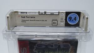 Sub Terrania Sega Genesis Factory Sealed Video Game Wata Graded 9.4 A+ Seal