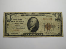 Load image into Gallery viewer, $10 1929 Covington Kentucky KY National Currency Bank Note Bill Ch. #718 RARE