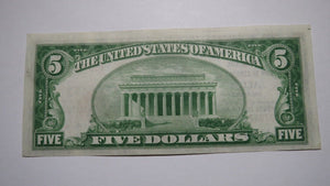 $5 1929 Altus Oklahoma OK National Currency Bank Note Bill! #13756 Uncirculated!