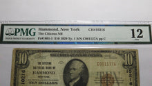 Load image into Gallery viewer, $10 1929 Hammond New York NY National Currency Bank Note Bill Ch. #10216 F12 PMG