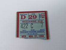 Load image into Gallery viewer, November 27, 1968 New York Rangers Vs. Chicago Blackhawks NHL Hockey Ticket Stub