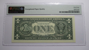 $1 2003A Repeater Serial Number Federal Reserve Currency Bank Note Bill UNC67EPQ