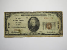 Load image into Gallery viewer, $20 1929 Pekin Illinois IL National Currency Bank Note Bill Charter #9788 RARE