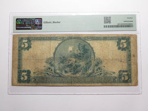 $5 1902 Mercedes Texas TX National Currency Bank Note Bill Ch. #11879 F12 PMG