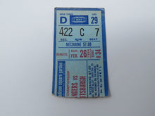 Load image into Gallery viewer, February 26, 1984 New York Rangers Vs Pittsburgh Penguins NHL Hockey Ticket Stub