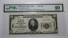 Load image into Gallery viewer, $20 1929 Millerton New York NY National Currency Bank Note Bill Ch. #2661 XF40