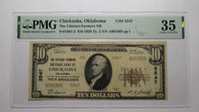 Load image into Gallery viewer, $10 1929 Chickasha Oklahoma OK National Currency Bank Note Bill #5547 VF35 PMG