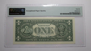 $1 2003 Repeater Serial Number Federal Reserve Currency Bank Note Bill PMG UNC66