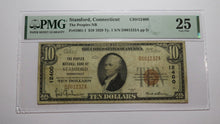 Load image into Gallery viewer, $10 1929 Stamford Connecticut National Currency Bank Note Bill #12400 VF25 PMG