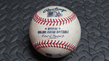 Load image into Gallery viewer, 2020 Alex Cobb Baltimore Orioles Strikeout Game Used Baseball! Joe Panik K