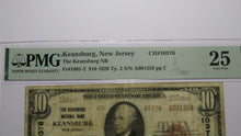 Load image into Gallery viewer, $10 1929 Keansburg New Jersey NJ National Currency Bank Note Bill Ch #10376 VF25