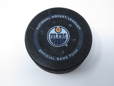 2022 Los Angeles Kings Vs. Edmonton Oilers Game 5 Playoff Game Used Puck McDavid