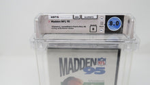 Load image into Gallery viewer, Madden &#39;95 NFL Football Sega Genesis Factory Sealed Video Game Wata Graded 8.0