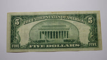 Load image into Gallery viewer, $5 1929 New Albany Indiana IN National Currency Bank Note Bill Ch. #2166 VF