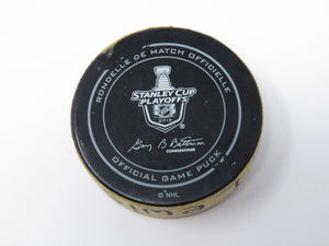 2013 Trevor Lewis Los Angeles Kings Game Used Playoff Goal Scored NHL Puck GWG