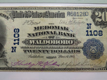 Load image into Gallery viewer, $20 1902 Waldoboro Maine ME National Currency Bank Note Bill #1108 VF25 PMG