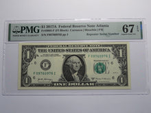 Load image into Gallery viewer, $1 2017 Repeater Serial Number Federal Reserve Currency Bank Note Bill PMG UNC67