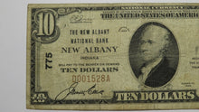 Load image into Gallery viewer, $10 1929 New Albany Indiana IN National Currency Bank Note Bill Ch. #775 FINE