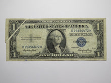 Load image into Gallery viewer, $1 1935 Silver Certificate Gutter Fold Error Bank Note Bill Blue Seal FINE