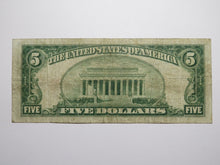 Load image into Gallery viewer, $5 1929 Indianapolis Indiana IN National Currency Bank Note Bill Ch. #869 FINE+