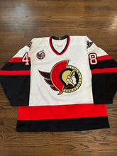 Load image into Gallery viewer, 1993-94 Mike Lappin Ottawa Senators NHL Game Used Worn Home Hockey Jersey 100th