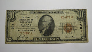 $10 1929 Albany New York NY National Currency Bank Note Bill Ch. #1301 Nice