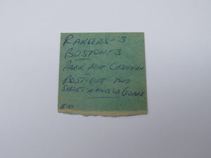 November 28, 1970 New York Rangers Bruins NHL Hockey Ticket Stub Bobby Orr Goal