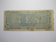 Load image into Gallery viewer, $10 1864 Richmond Virginia Confederate Currency Bank Note Bill RARE T68 VF+