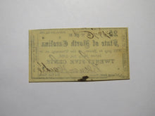 Load image into Gallery viewer, $.25 1861 Raleigh North Carolina Obsolete Currency Bank Note Bill NC State UNC+