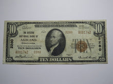 Load image into Gallery viewer, $10 1929 Ashland Pennsylvania PA National Currency Bank Note Bill Ch. #2280 FINE