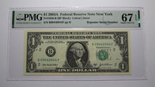 Load image into Gallery viewer, $1 2003 Repeater Serial Number Federal Reserve Currency Bank Note Bill PMG UNC67