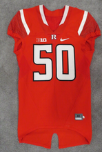 Load image into Gallery viewer, 2016 Julius Turner Rutgers Scarlet Knights Game Used Worn Football Jersey Big 10